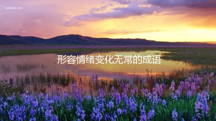 形容情绪变化无常的成语