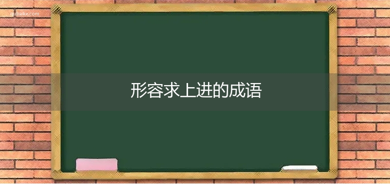 形容求上进的成语