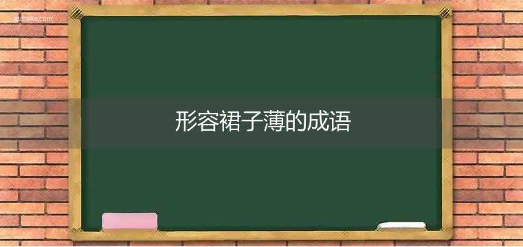 形容裙子薄的成语