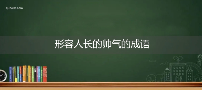 形容人长的帅气的成语