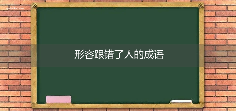 形容跟错了人的成语