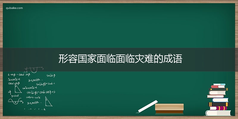 形容国家面临面临灾难的成语