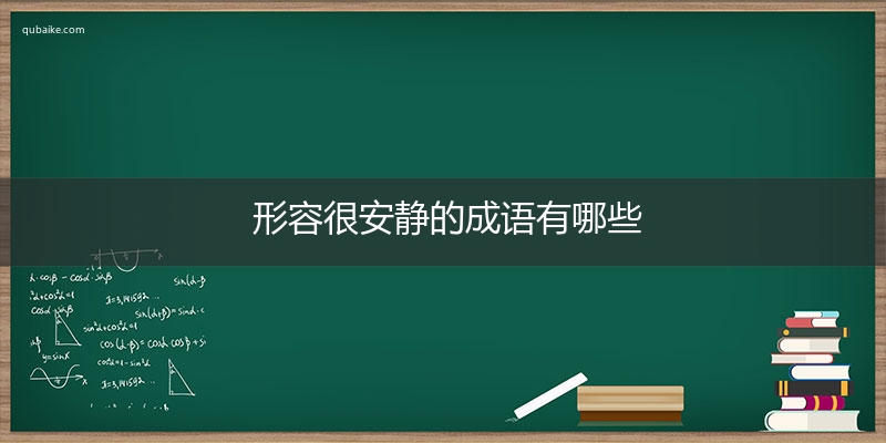 形容很安静的成语有哪些