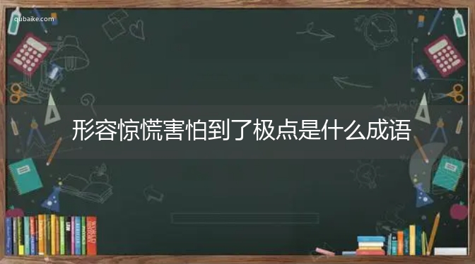 形容惊慌害怕到了极点是什么成语