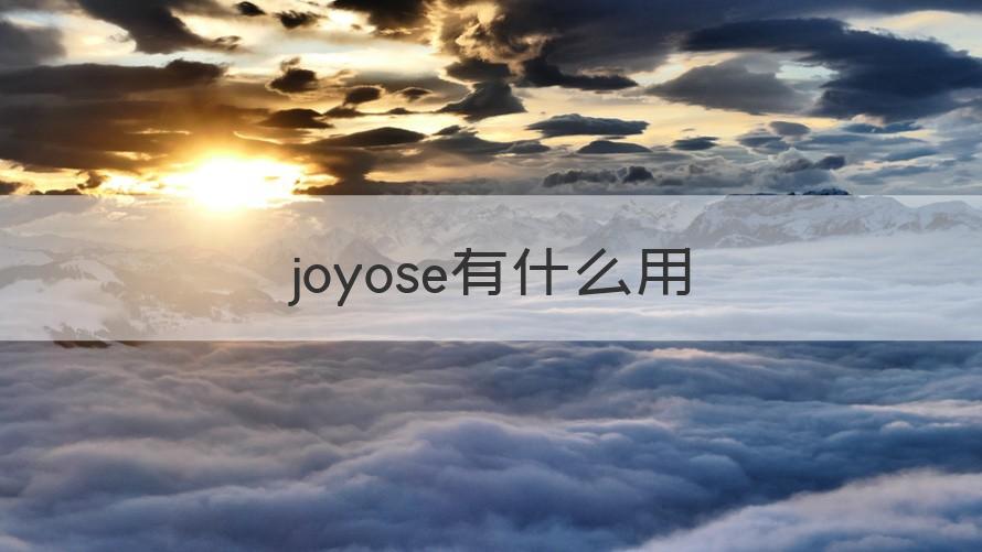 joyose是什么软件 joyose有什么用（回答）