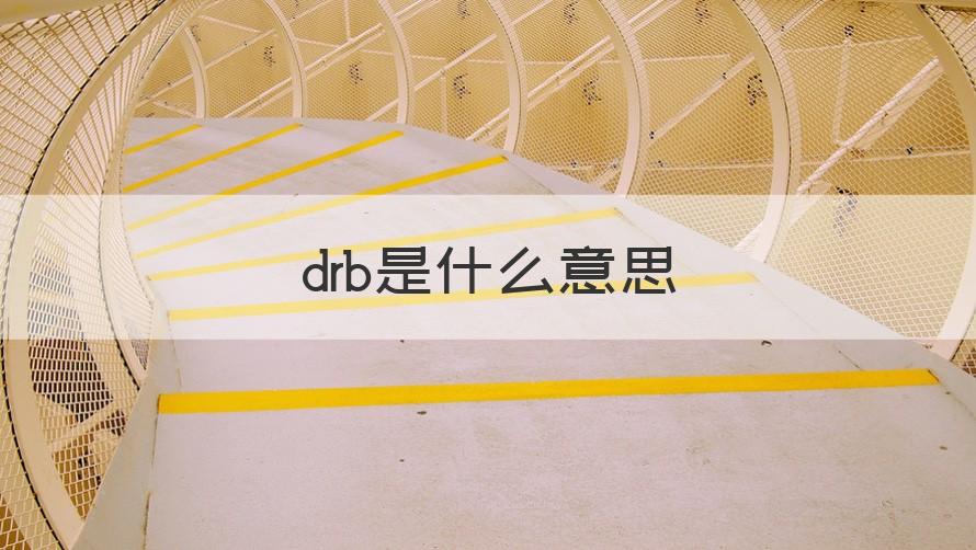 drb drb是什么意思（专家回答）