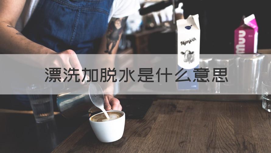 漂洗加脱水是什么意思 （记得收藏）