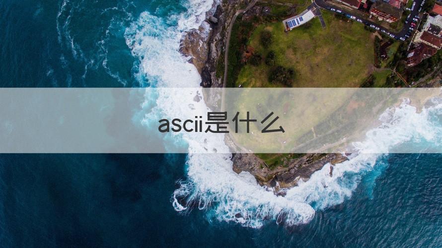 ascii是什么 （介绍）