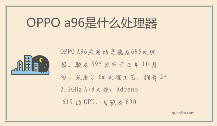 OPPO a96是什么处理器