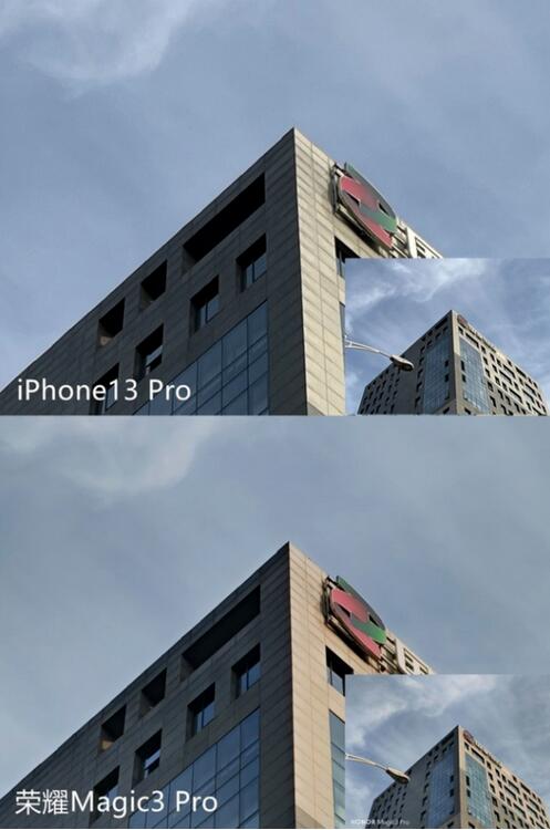 iPhone13Pro和荣耀magic3Pro拍远景哪个好？iPhone13Pro和荣耀magic3Pro远景效果对比截图