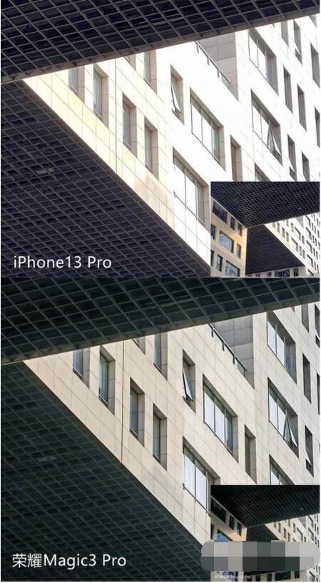 iPhone13Pro和荣耀magic3Pro拍远景哪个好？iPhone13Pro和荣耀magic3Pro远景效果对比截图